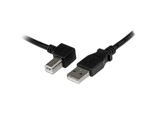 2m USB 2.0 A naar linkshoekige B-kabel M/M - 1
