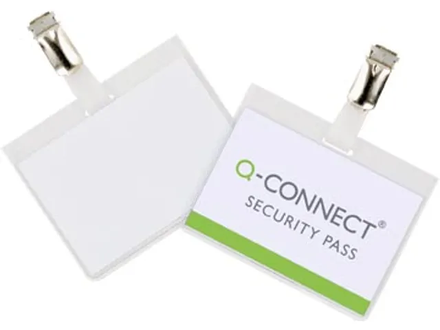Badge Met Clip 60x90mm Incl. Personaliseerbaar Insteekkaart 25 Stuks