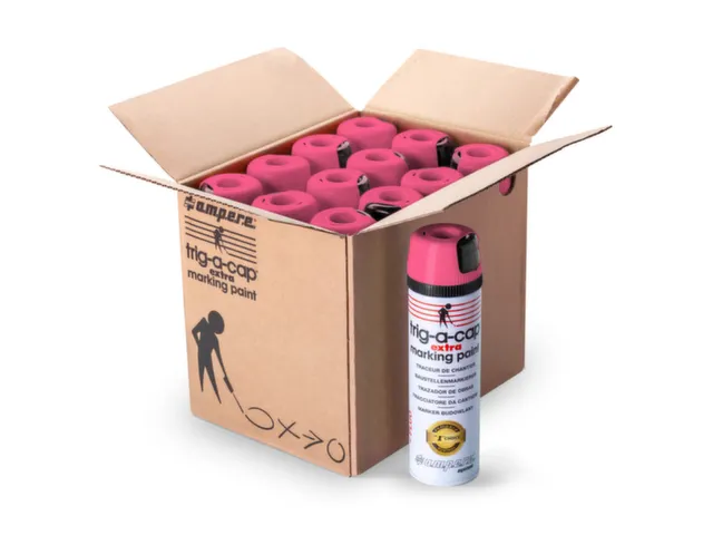 Markeerspray Voor Bouwplaatsen Roze Fluorescerend 500Ml