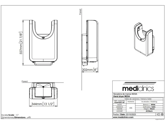 Handendroger U-Flow Grijs Automatisch M23ACS