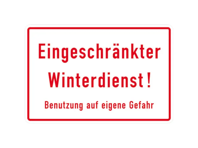 panneau indicateur Service de déneigement restreint alu gaufré laqu