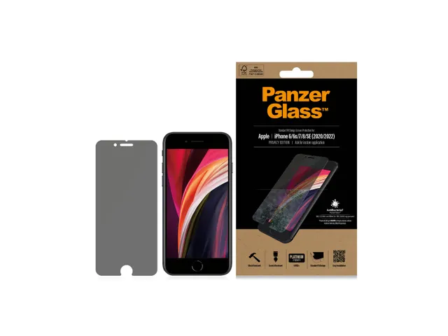 PanzerGlass Privacy Screen Protector iPhone SE (2020/2022) | 8 | 7