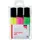 Quantore Markeerstift assorti beitelpunt 2-5mm, etui 3 stuks