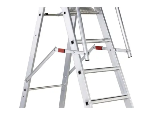 Platformladder Aluminium Bordes H X B X D 1580X 400X 400Mm 6Treden