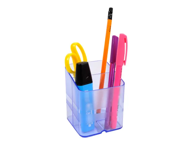 Pot à crayons Pen-Cube Linicolor - Bleu glacé