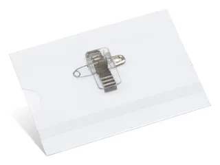 Naambadge Kangaro 60x90mm doos a 24 stuks met clip, speld en insteekka - 2