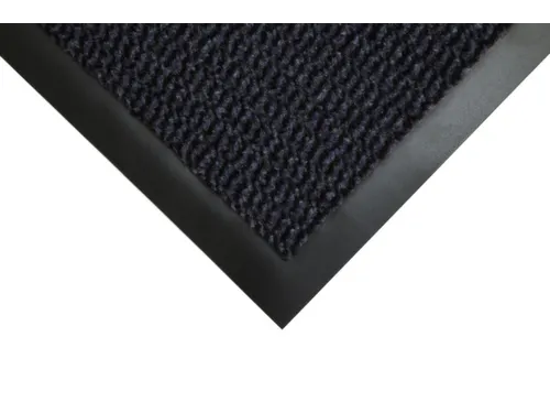 schoonloopmat,HxLxB 7x900x600mm,zwart/blauw