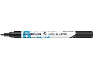 Acrylmarker Schneider Paint-It 310 2mm zwart - 5