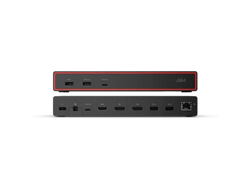 Lenovo ThinkPad USB4 Dock 5000, Bedraad, Thunderbolt 4, 65 W, 1000 Mbi