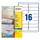 Adresetiket Avery J8162-40 99.1x33.9mm Inkjet wit 640 stuks