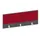 baliepaneel bureau aanbouw achter MS-donkergrijs BN4011-rood 1200mm