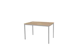 Domino Basic Tafel Vaste Hoogte 120x80 honey castello alu 4-poots