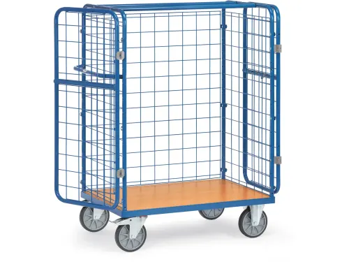 Pakketwagen 8481-3 Draadgaas Dubbele Vleugeldeur 600kg 1000x600mm