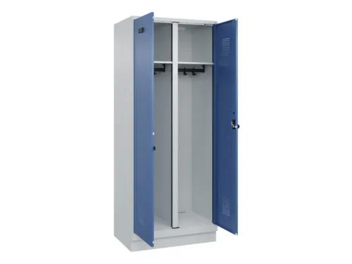 locker voor scheiding van kleding,HxBxD 1950x800x500mm,2vak