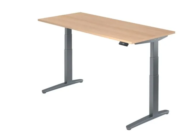 Elektrisch in hgte vst. zit-sta-bureau,HxBxD 650-1290x1800x800mm