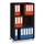 transportwagen,HxBxD 1240x651x330mm,3vakken,2niveaus,3 OH,romp zwart