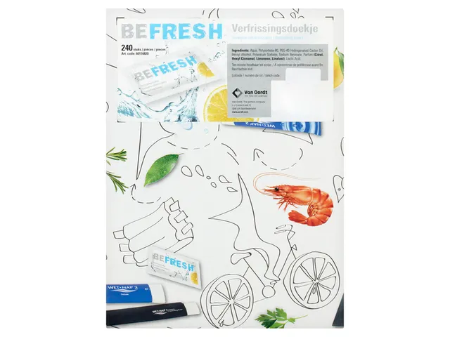 Verfrissingsdoekje van Oordt BeFresh citroen 240x1st