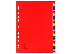 Tabbladen PP A4 bedrukt 1-31 ass