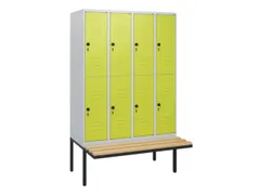 Dubbeldekse dekenkist,HxBxD 1950x1200x815mm,4x2vak.,vak B 300mm