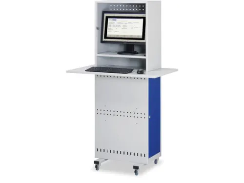 Computerkast 1725x975x610mm Verrijdbaar Werkblad Monitorvak