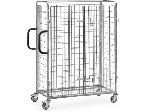 Double-porte battante pour chariot préparateur de commandes