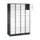 lockerkast,HxBxD 1950x1220x500mm,4x5vakken,cil.-slot,sokkel