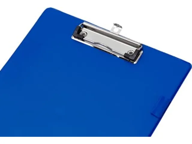 Klemplaat A4 PVC Blauw