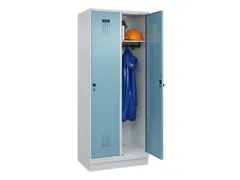 locker,HxBxD 1950x800x500mm,2vak,vak B 400mm,draaigrendel,sokkel