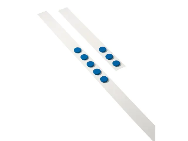 Wandlijst Desq 100cm met 5 blauwe magneten van 32mm