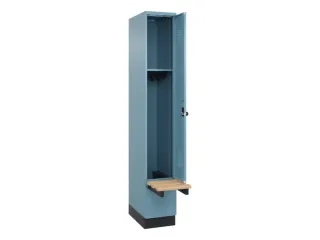 locker met bank,HxBxD 1950x300x815mm,1vak,vak B 300mm,draaigrendel - 1