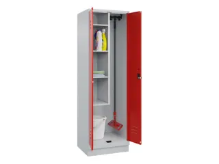 schoonmaakkast,HxBxD 1950x600x500mm,links 4vakken - 3