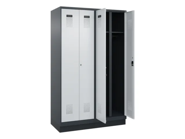 locker voor scheiding van kleding,HxBxD 1950x1200x500mm,4vak