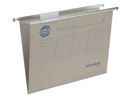 Hangmap Alzicht A6623-15 verticaal folio V-bodem hechtmechaniek grijs