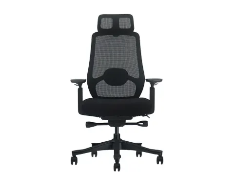 Bureaustoel NEN 1335 Ferrara Zwart Met Hoofdsteun