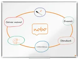 Whiteboard Nobo Premium Plus 90x120cm emaille