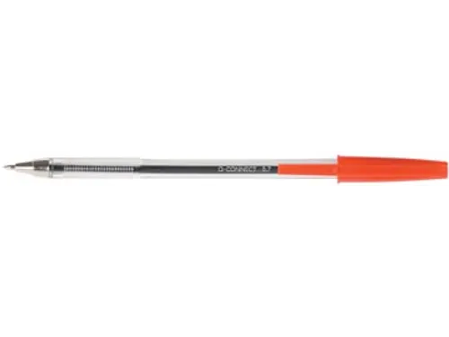 Connect balpen rood 50 Stuks