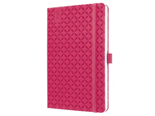 Weekagenda Flair A5 2026 (NL/FR/EN/DU) Fuchsia Pink Hardcover