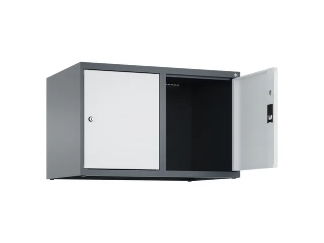 opzetkast,v. locker,2vak.,vak B 400mm,HxBxD 500x800x500mm,vleugeldeur