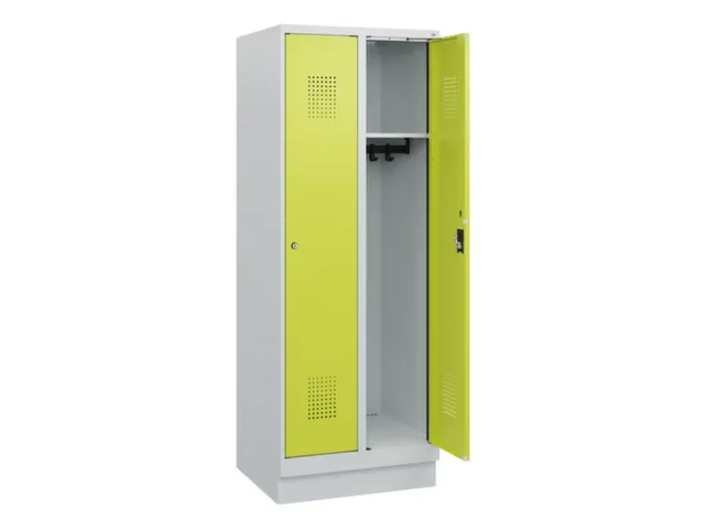 schoollocker,HxBxD 1630x600x500mm,2vak,vak B 300mm,cil.-slot,sokkel