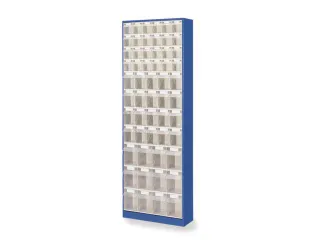 Transparante Magazijnbakken 56Bakken Abs-Kunststof Corpus Ral5007 - 1