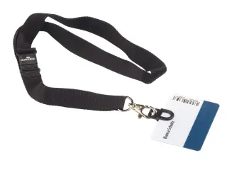 Textielkoord Durable 8187 met card fix zwart - 2