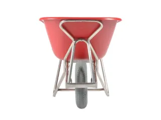 aluminium kruiwagen,90l,HxBxD 870x625x1430mm,HDPE-bak,rood,aluminium - 5