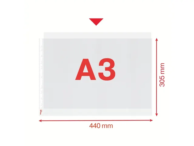 Showtas Esselte 55230 Standaard A3 Landscape Pp 0.09mm 11-Gaats