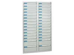 ladekast,HxBxD 1800x1000x500mm,30lade(n),centr. vergrendeling
