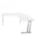bureau in vrije vorm,HxBxD 740x1600x1600mm,vrije vorm,Bl-wit