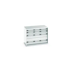 ladekast 800x1050x650mm 4laden zware lasten RAL7035 front RAL7035 - 7