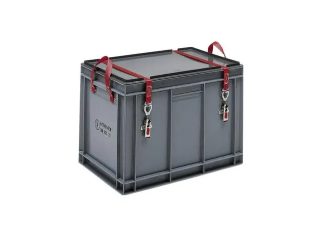 bac UN p. prod. dangereux solides/emballages intér. PP gris 47l