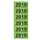 Rugetiket Elba 2019 57x25mm groen 120 stuks
