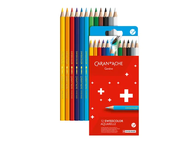 Kleurpotloden Caran D'ache aquarel doos à 12 stuks