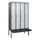 locker voor scheiding van kleding,HxBxD 2120x1200x815mm,4vak